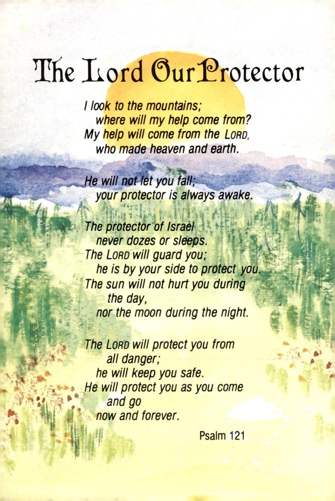 Psalm 121: The Lord Our Protector, Selection of Holy Scripture Postcard
