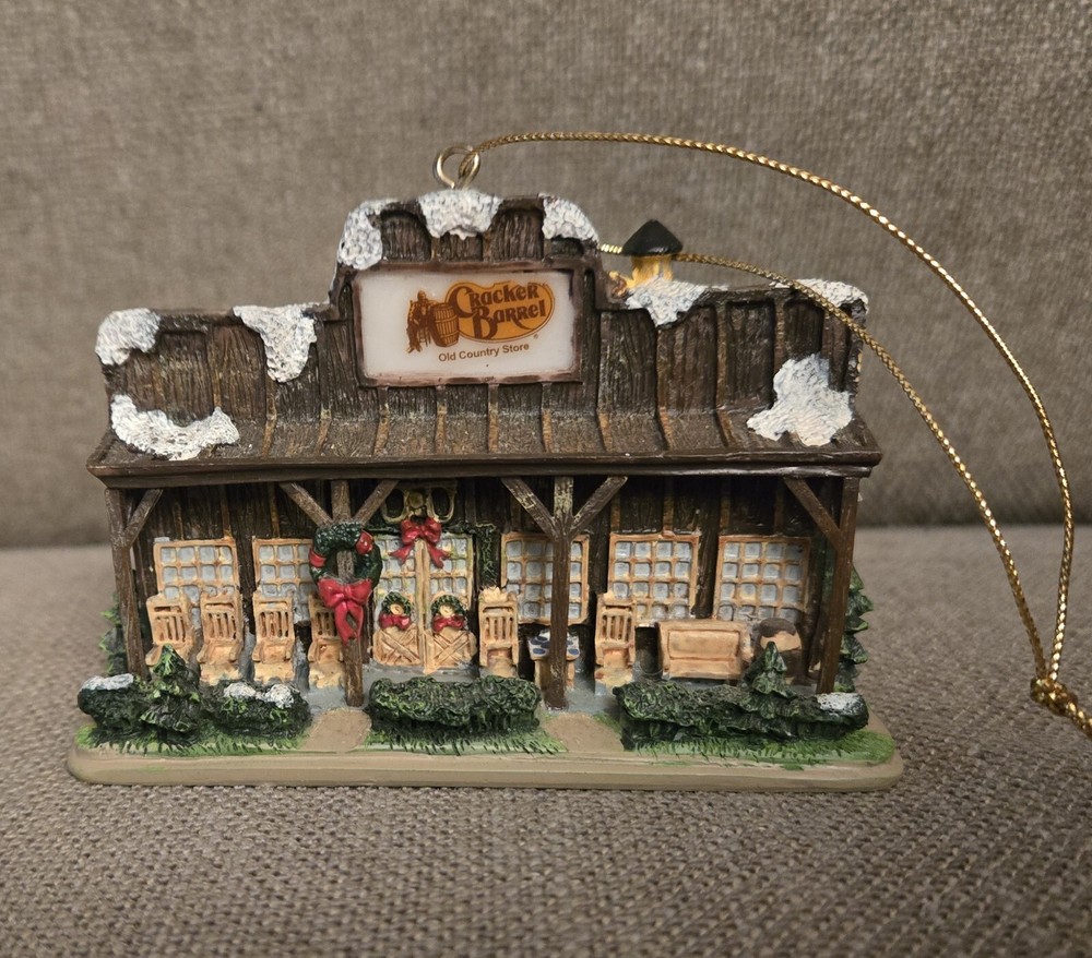2005 Cracker Barrel Old Country Store W Rockers Snow Front Christmas Ornament