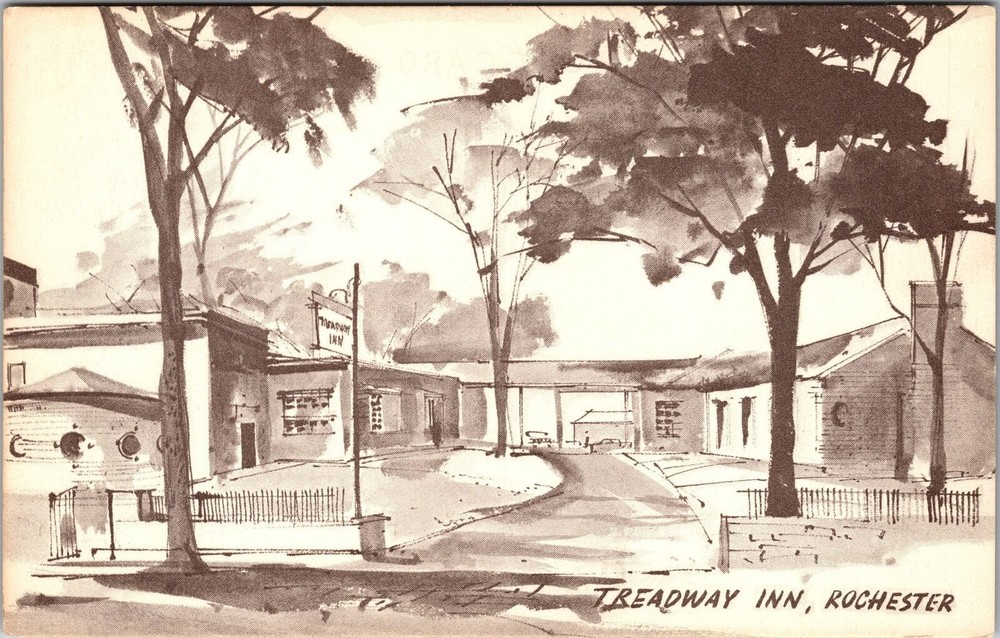Rochester NY-New York, Treadway Inn, Exterior, Vintage Postcard