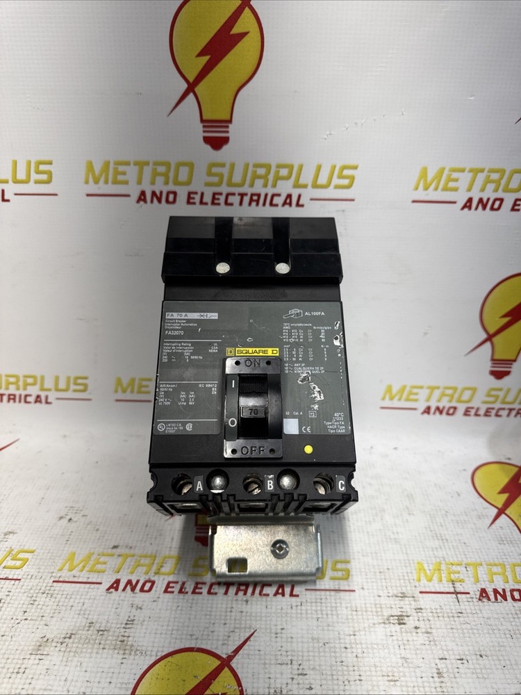 FA32070 - Square D 70 Amp 240V 3 Pole I-Line Molded Case Circuit Breaker