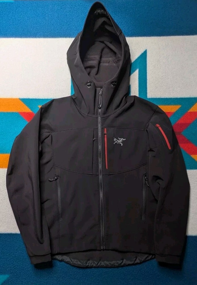 Arc'teryx Gamma MX Hoody Jacket Full Zip Softshell Fleece Lined Vtg Black Small