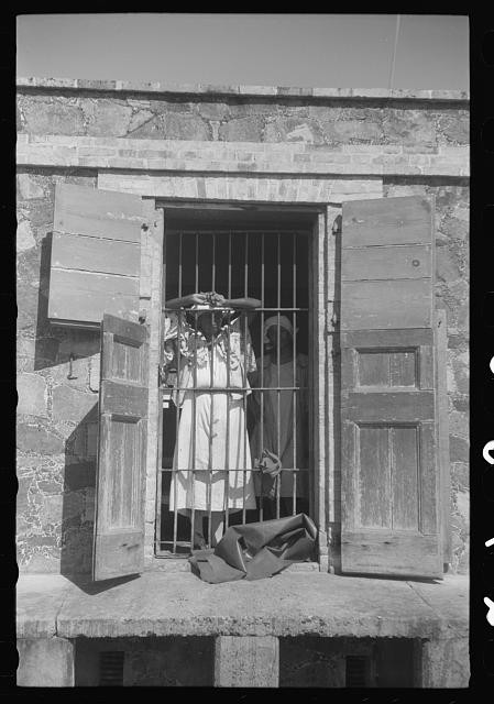 Charlotte Amalie St Thomas Virgin Islands 1941 Insane Asylum Inmate Window