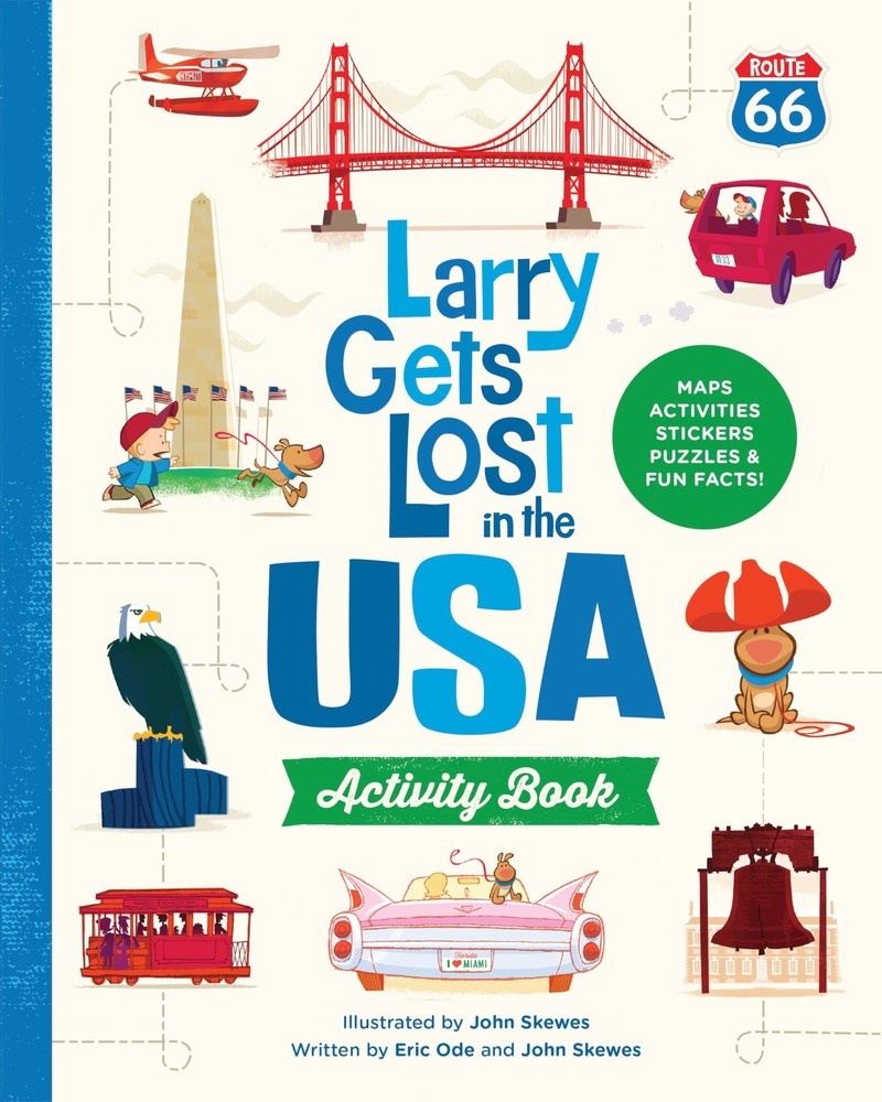 Larry Gets Lost in the USA Activity Book (with Stickers!): Travel Activities fo,
