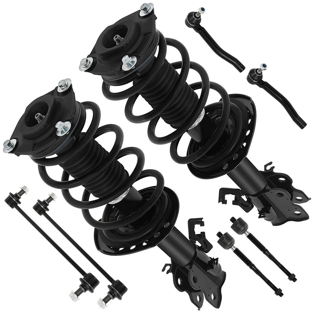 2014-2019 Nissan Sentra Front Suspension Kit - Struts, Tie Rods, Sway Bars, Coil Springs