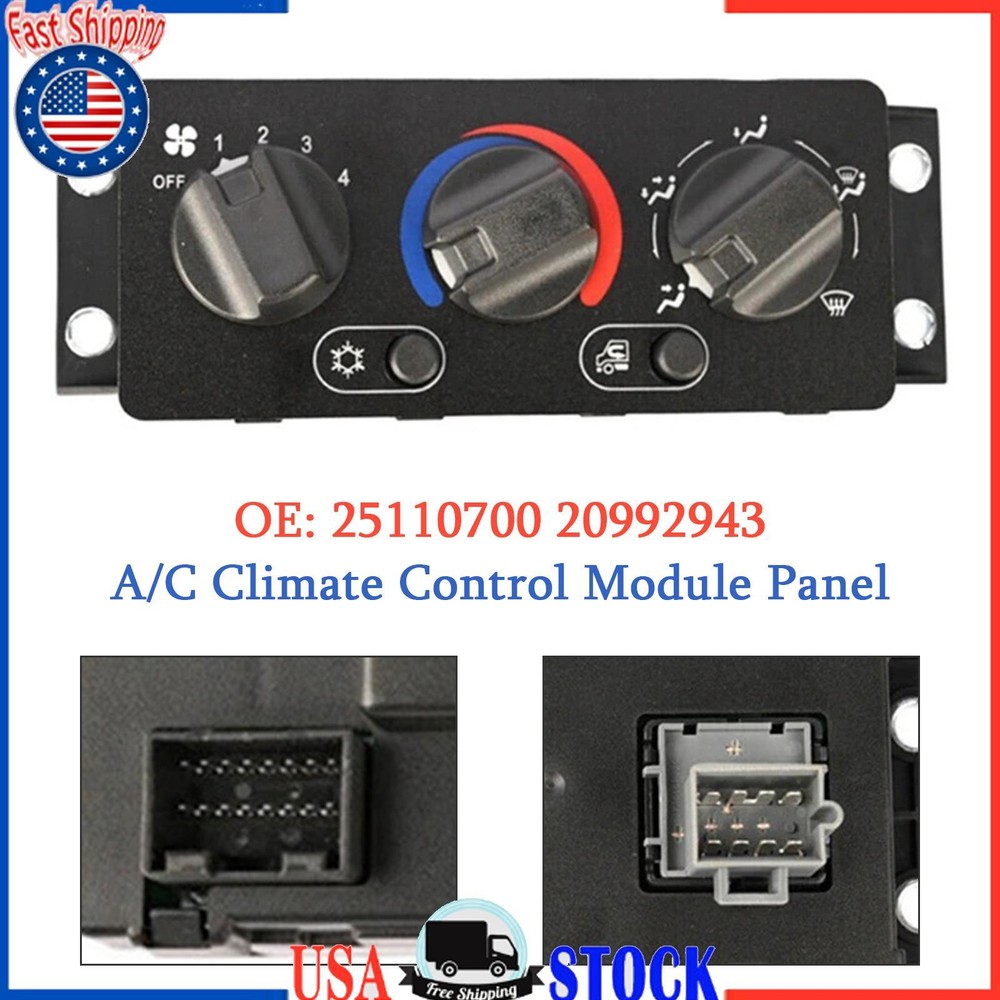 A/C Climate Control Module Panel 25110700 20992943 for Mack Truck