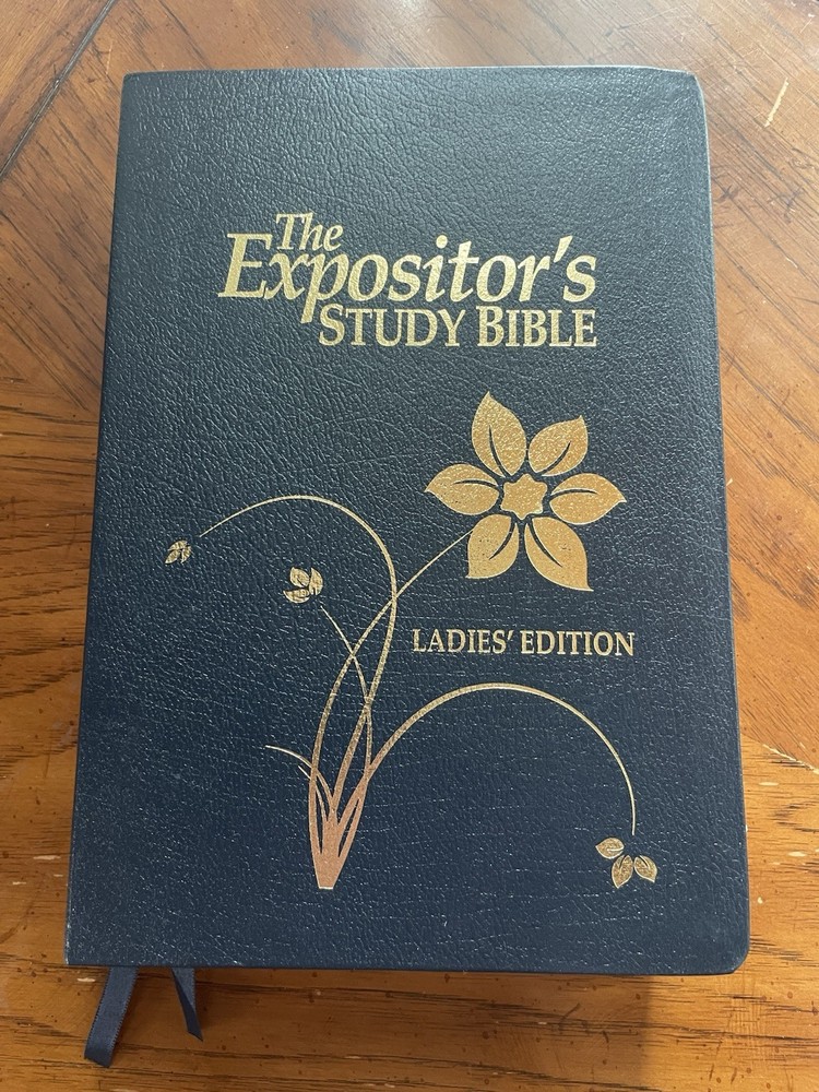 Expositor’s Study Bible Ladies Edition King James Version Navy Bonded Leather