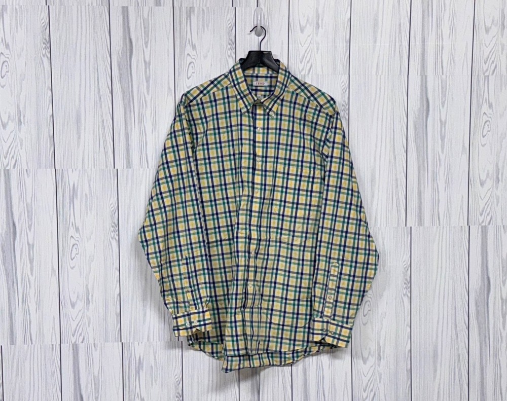 Izod shirt mens size 16.5 34/35 button up long sleeve classic fit stretch