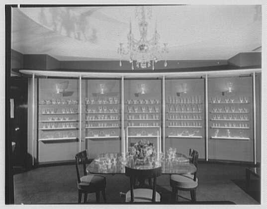 Steuben Glass, business at 5th Ave. and 56th St., New York. Interior IV