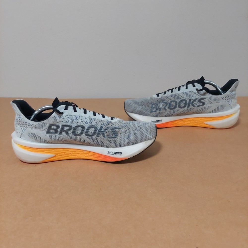 Brooks Hyperion 2 Shoes Men's Running Sneaker Gray Orange 1104321D443 SIZE 11