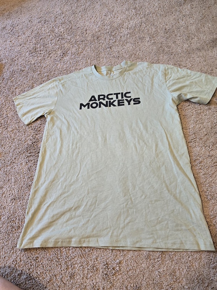 Arctic Monkeys X Large 2023 North American Tour Logo Tee in Light Sage Flaw