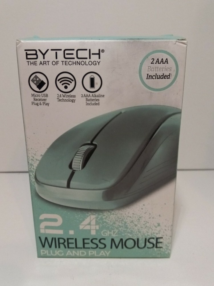 BYTECH 2.4GHz Wireless Plug and Play Mouse for PC & Laptop  