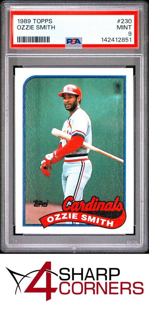 1989 Topps #230 Ozzie Smith Cardinals Hof Psa 9Set builders paradise - improve your registry!