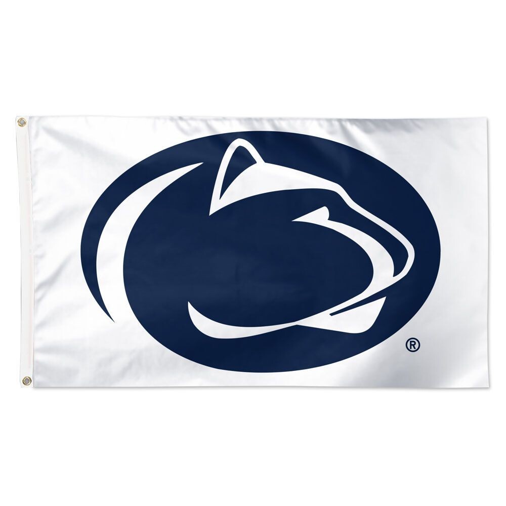 Penn State Nittany Lions White Background Team Logo Flag 3x5 FT Banner