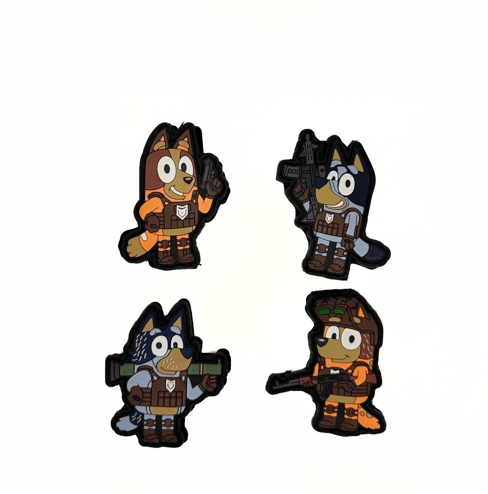 Morale Tactical Patch PVC Hook/Loop pack of 4