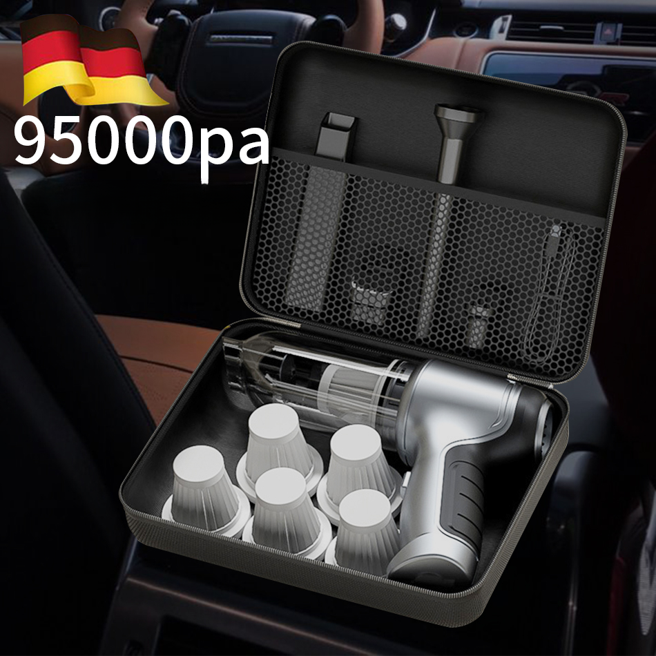 Car Wireless Vacuum Cleaner Strong Suction Handheld Auto Home & Car Dual Use New