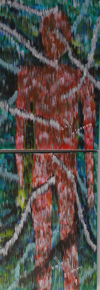 ABSTRACT ACRYLIC PAINTING 