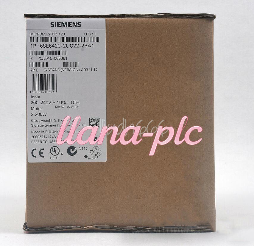 New One Siemens 6SE6420-2UC22-2BA1 6SE6 420-2UC22-2BA1 Inverter