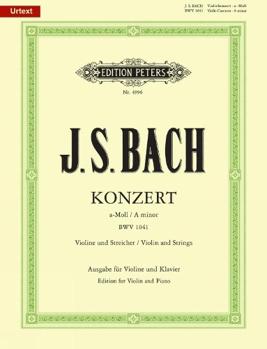 Johann Sebastia Concerto No. 1 in A minor BWV 1041 (Violin and Piano (Paperback)Another great item from Rarewaves USA | Free delivery!