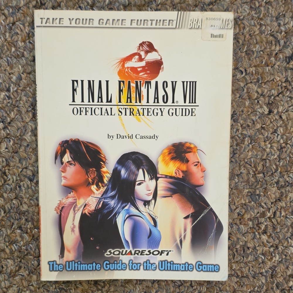 Squaresoft Final Fantasy VIII Official Strategy Guide w/ Full-Color Maps 1999