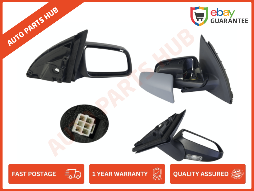 RHS Door Mirror With Puddle Lamp Electric For Holden Commodore, Ve 06-13