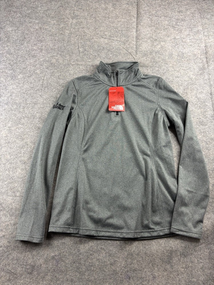 The North Face Women's M Tech Glacier Fleece 1/4 Zip Pullover Gray Gorpcore NWT