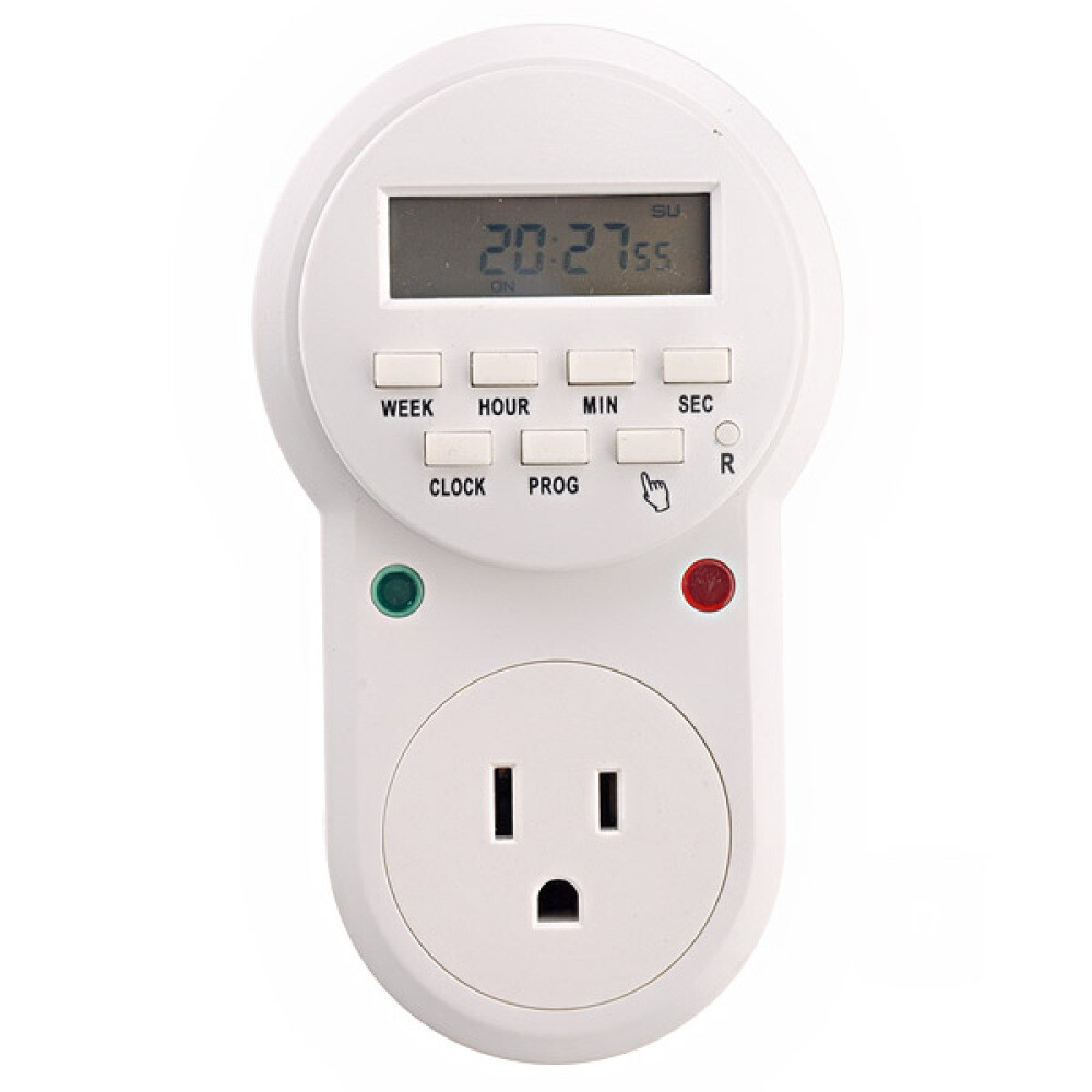 Electronic Power Timer Timing Switch Home Office Garage Electronic Device