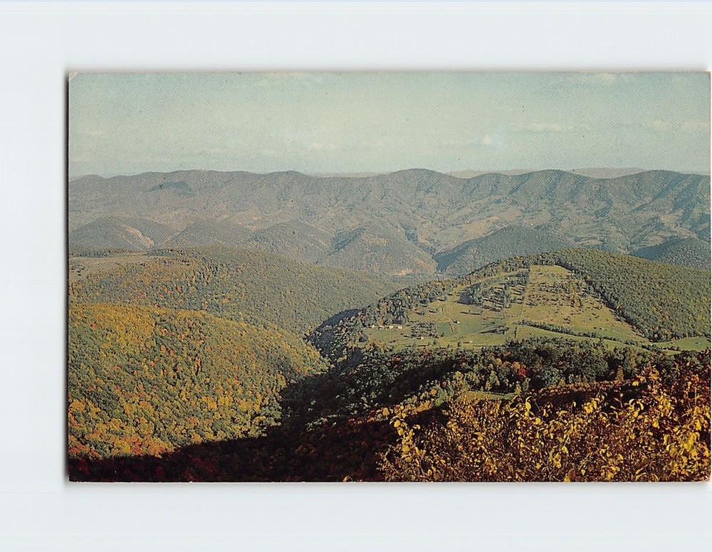 Postcard Looking east from Summit of Spruce Knob Circleville West Virginia USA