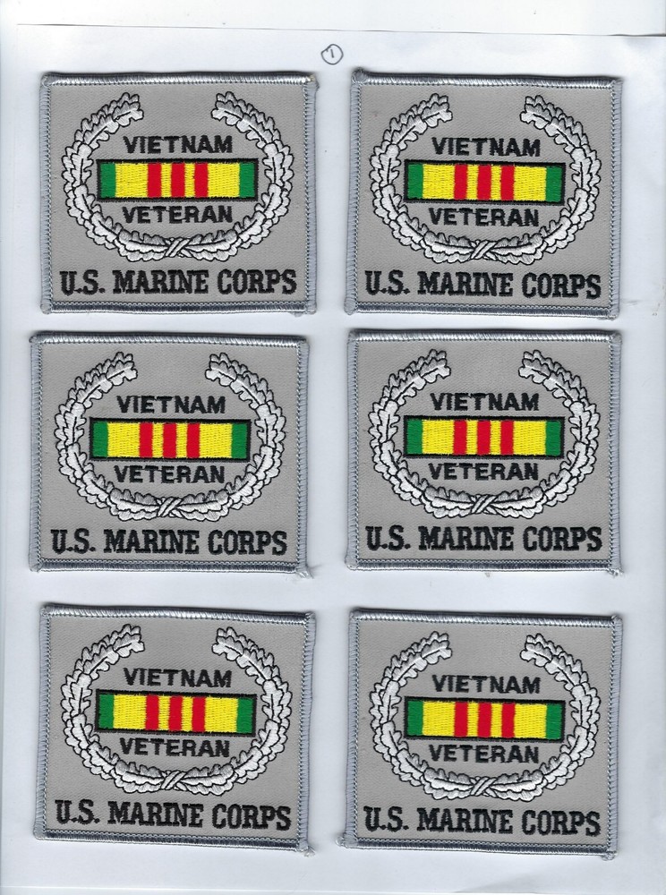 USMC Vietnam Veteran Patches -- dealer's lot