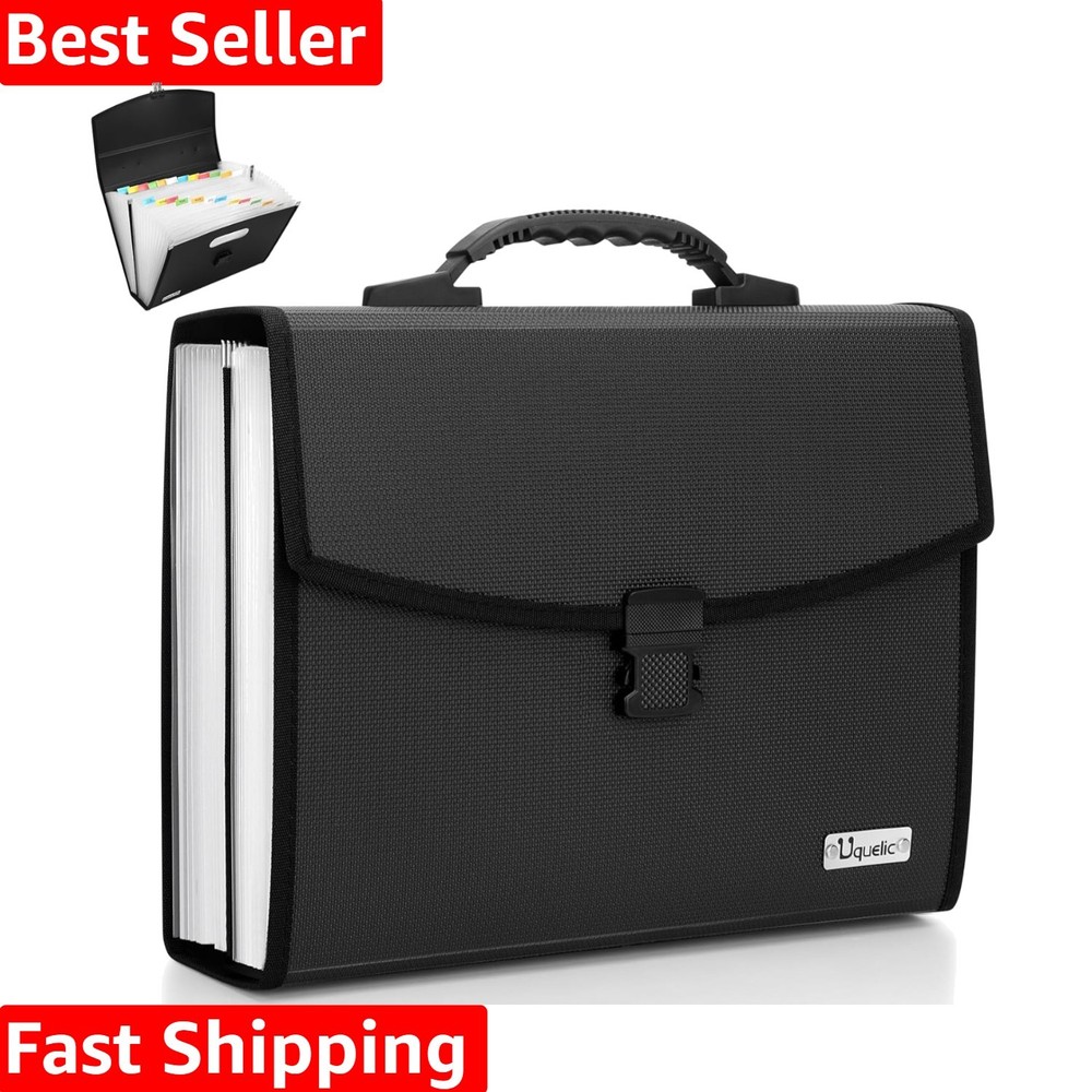 26 Pockets Expanding File Folder Organizer - Upgraded Durable Buckle, Accordi...
