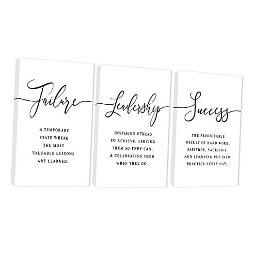 3 Piece Inspirational Canvas Wall Art, Quotes 72
