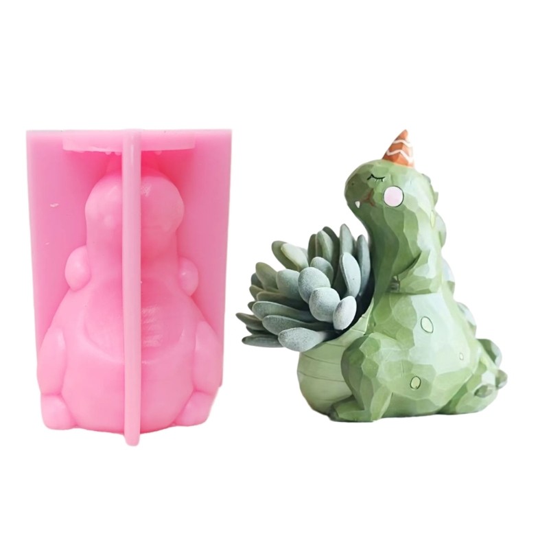 Dinosaur Resin Molds for Flower Pots and Home Decor