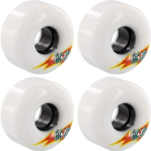 Acid Chemical Wheels Funner Skateraid 56mm 86a White Skate Wheels Set of 4-image