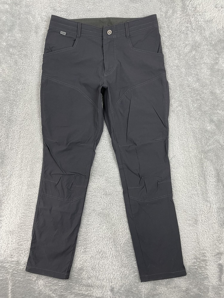 Kuhl Pants Mens 32x32* Gray Nylon Cargo Regular Fit Hiking Outdoor Travel Tech