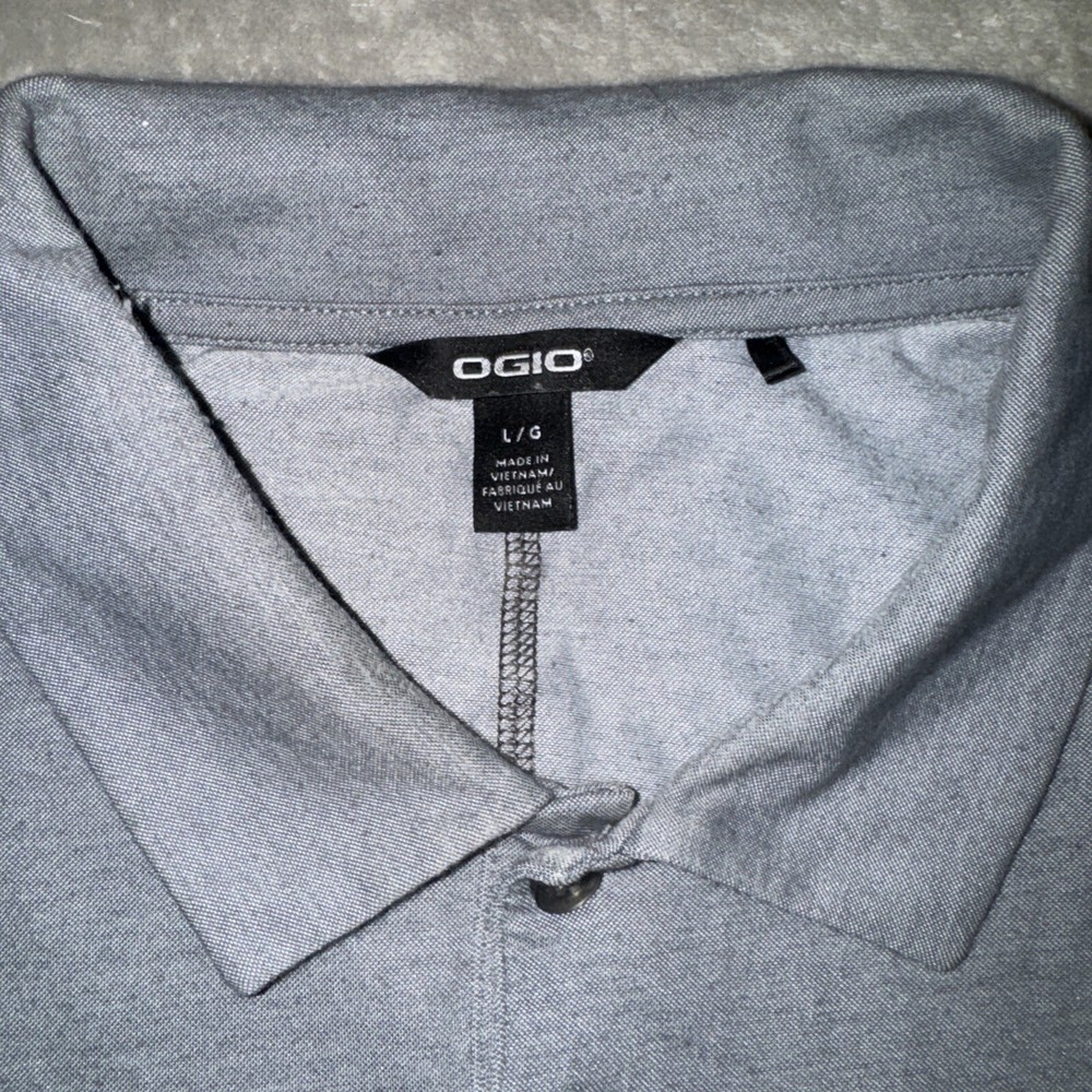 OGIO Men’s Golf Polo Shirt  Grey Size Large