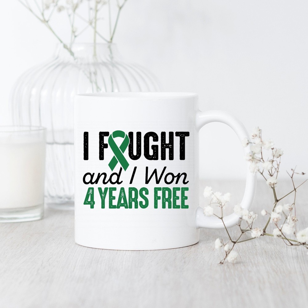 4 Years Liver Cancer Free Survivor Celebration Mug