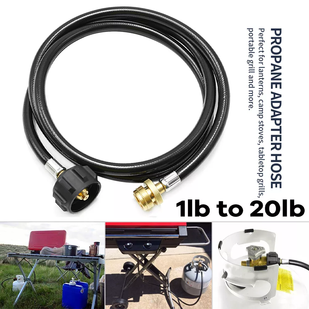 6FT QCC Propane Adapter Hose LP Tank to Gas BBQ Grill Camp Stoves OutDoor Burner