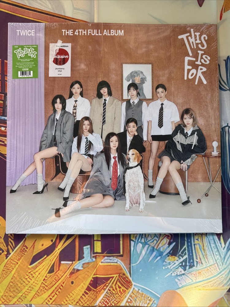 TWICE This Is For 4th Full Album K-Pop Plumberry Colored Vinyl LP New