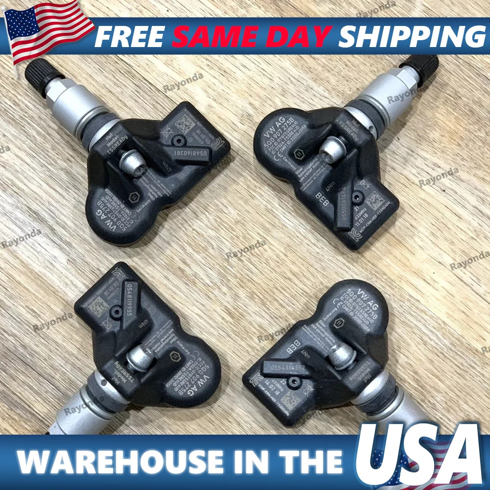 Brand New Set of Four (4) OEM Genuine TPMS RDK RDC for Porsche (5Q0907275B)