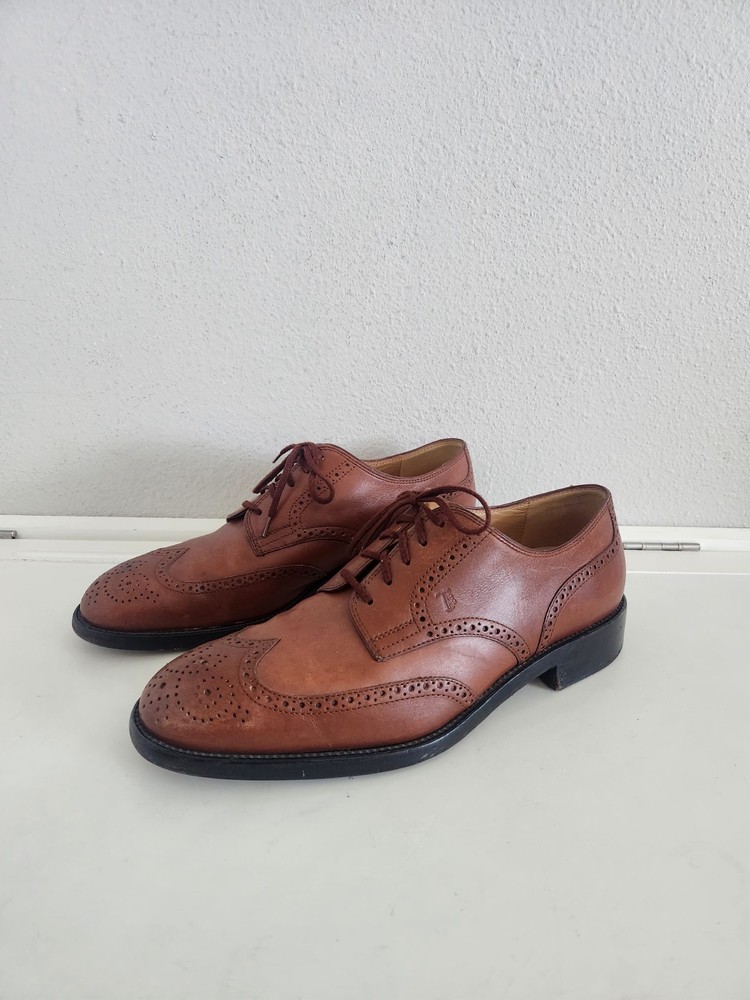 Tods Wingtip Oxford Leather Dress Shoes-Mens 9