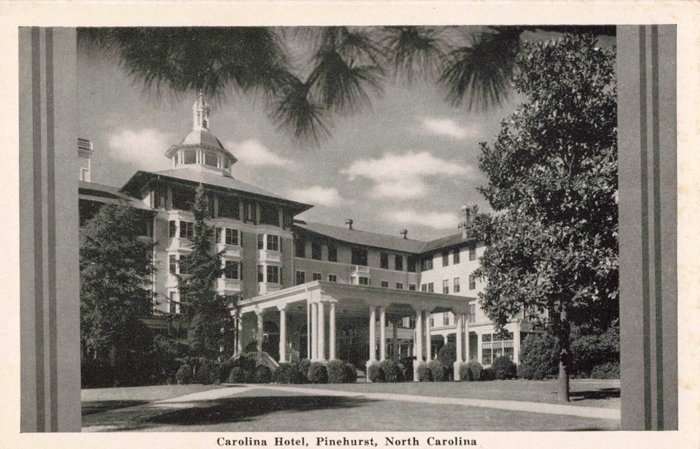 Carolina Hotel Pinehurst North Carolina NC Chrome c1940 Postcard