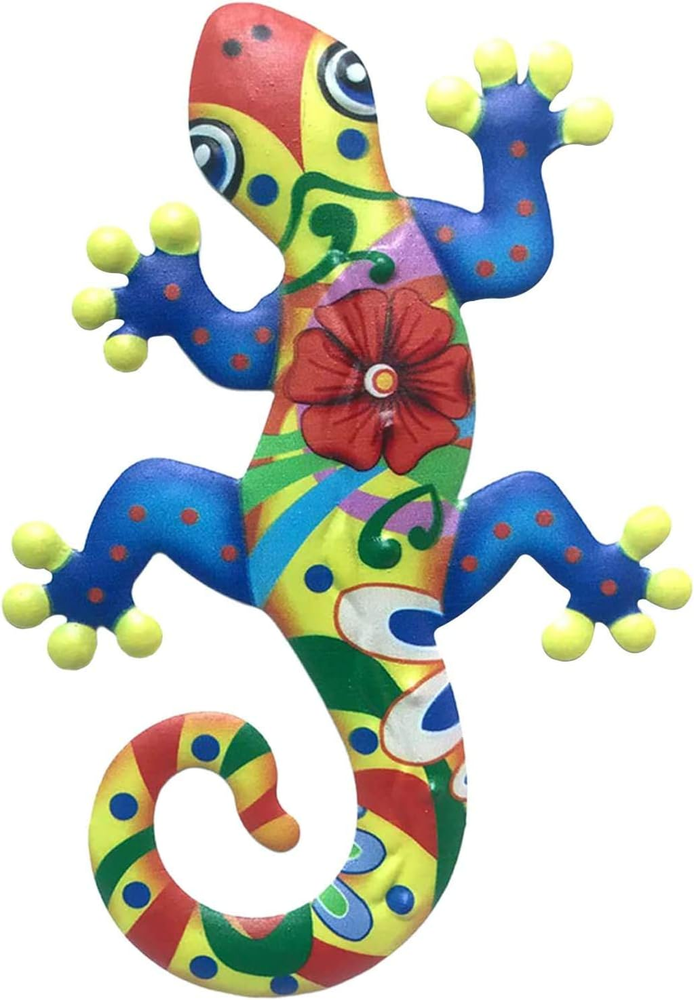 Gecko Metal Wall Art Metal Lizard Art Wall Sculpture Hanging Decorations for Ind