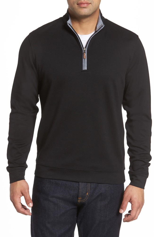 johnnie-O Sully 1/4 Zip Pullover - DNU Black Size XXL