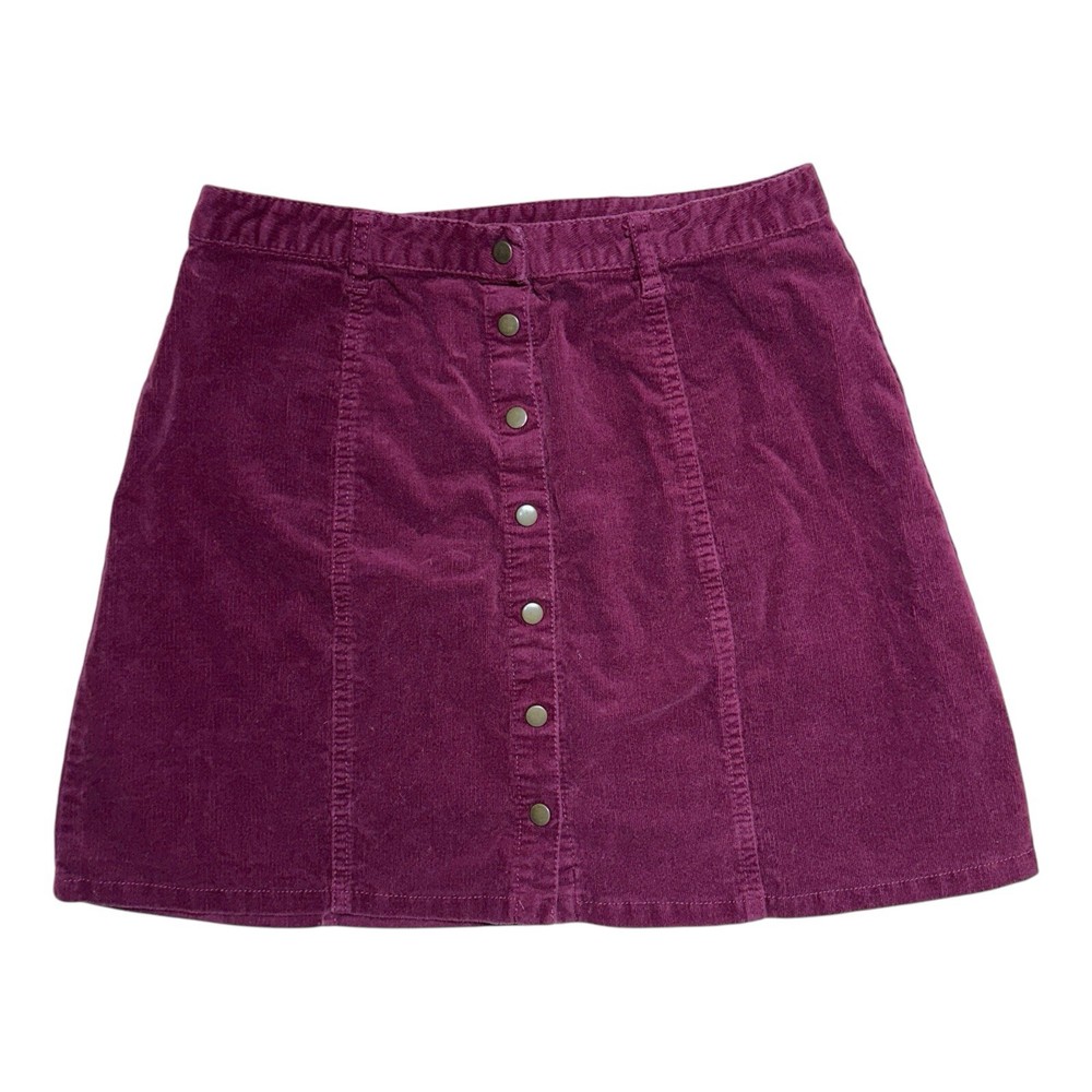 Forever 21 Maroon Corduroy A-Line Mini Skirt Junior’s US L