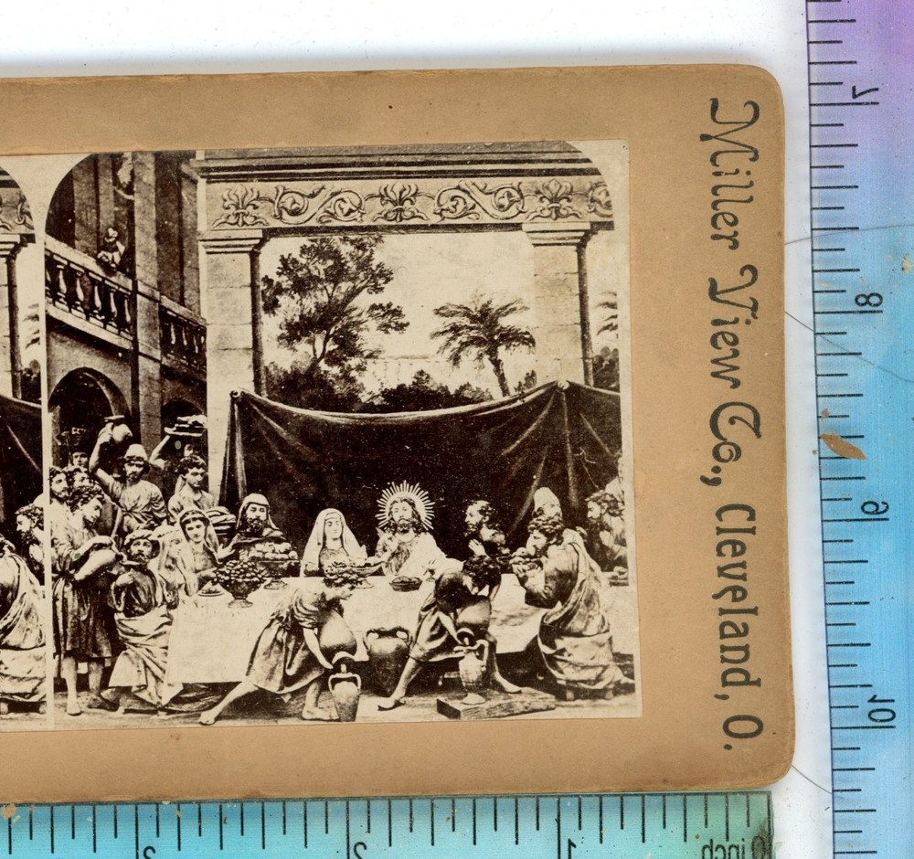 The Wedding at Cana Jesus Religious Stereoview