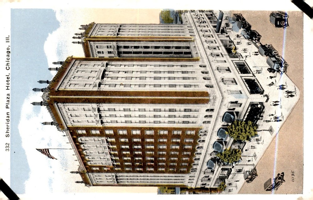 Sheridan Plaza Hotel, Chicago Postcard