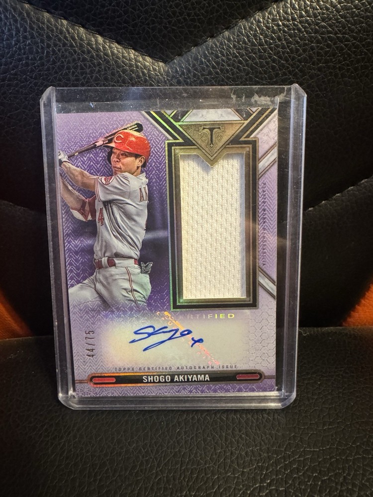 2021 Topps Triple Threads Shogo Akiyama Jumbo Auto Autograph Relic /75