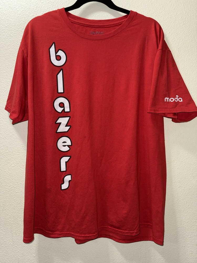NBA Portland Trailblazers Basketball shirt mens XL short sleeve red