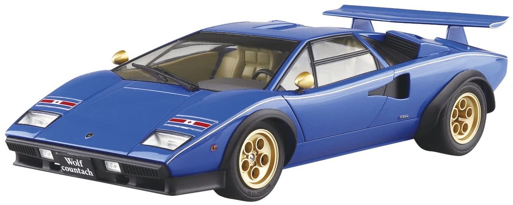 Aoshima Bunka Kyozaisha 1/24 The Super Car Series No.18 '76 Wolf Countach Ver.2