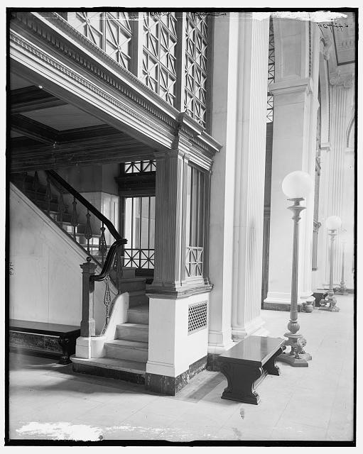 Photo:Detroit Michigan 1890s State Savings Bank Interior Stairway