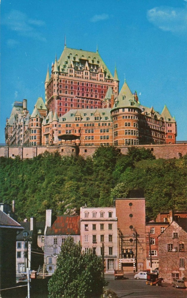 Chateau Frontenac from Lower Town - Quebec QC Canada - Postcard